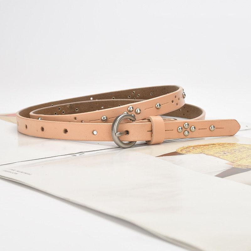Women's Belt Jeans Belt Women's, Fashion Casual Belt Hollow, Rivet Punk Belt Women's