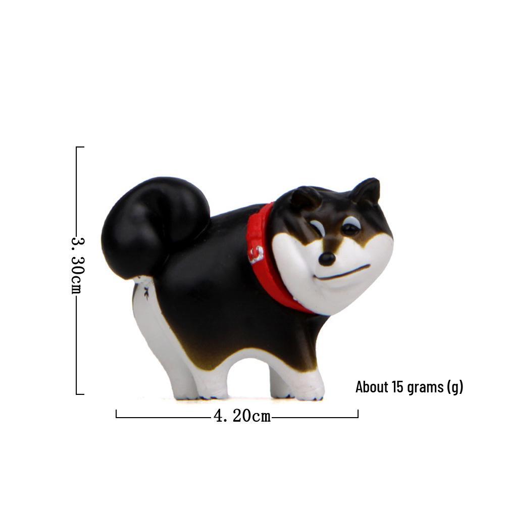 2nd Gen Shiba Inu Figurine: Self-Healing, Korean-Style Creative Baking Scenery