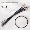 Stainless Steel Coated Wire Keychain Rings