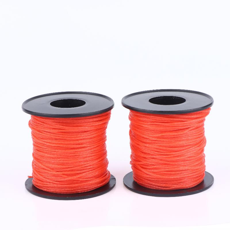 50M/Rolle Rote Markierungs-Bauleine Maurerleine Garten-Basteldraht Camping Kletter-Campingseil Wander-Wäscheleine