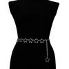 European Fashion Single Layer Star Decor Waist Chain With Alloy Material For Women And Men