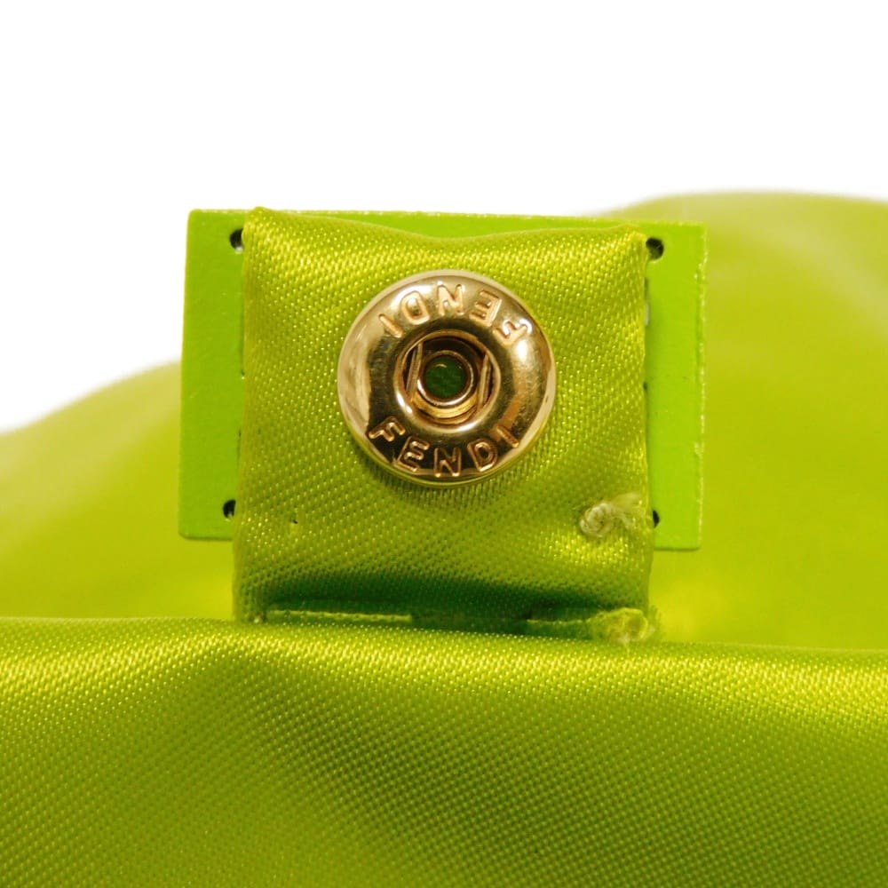 Used 11491 Baguette Pouch Baseball Cap FXQ934 ANBA F0L89 7919 Jet Acid Green TU 22.8" FF Logo Nylon Wasabi Men's from