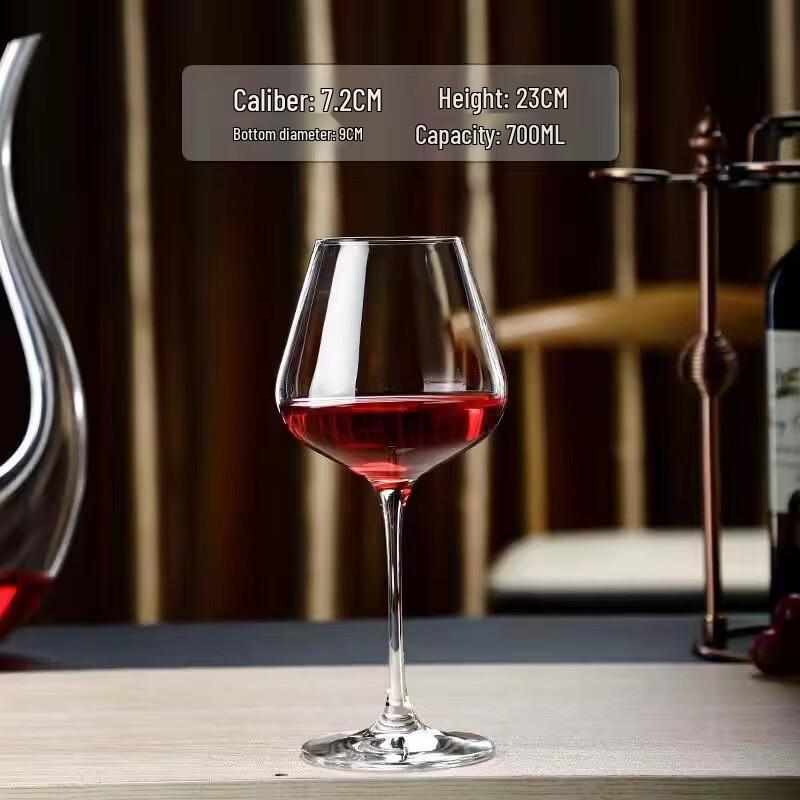 

Crystal Burgundy Red Wine Glasses