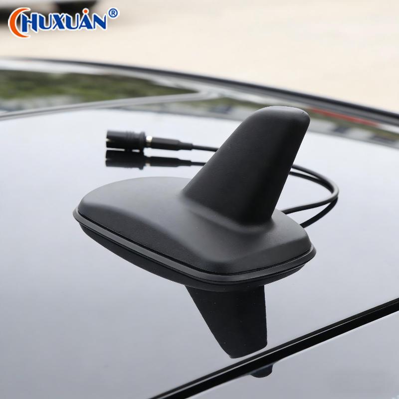 [Q]Universal Car Accessories AM FM Radio Antenna Fin Antenna Replacement Parts RAKU Female Connector Waterproof Signal Booster