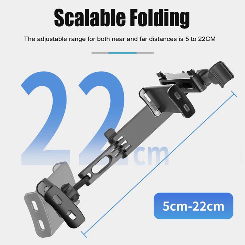 Adjustable Headrest Tablet Mount for Cars 360 Rotation Back Seat Holder for Travel Children and Passengers
