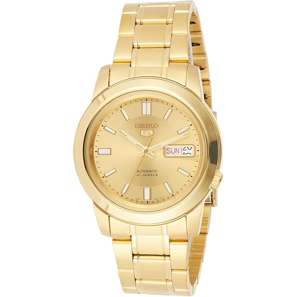 Seiko 5 Automatic Watch SNKK20K1 Men s Overseas Model Stainless Steel 21 Jewels 100m Water Resistant