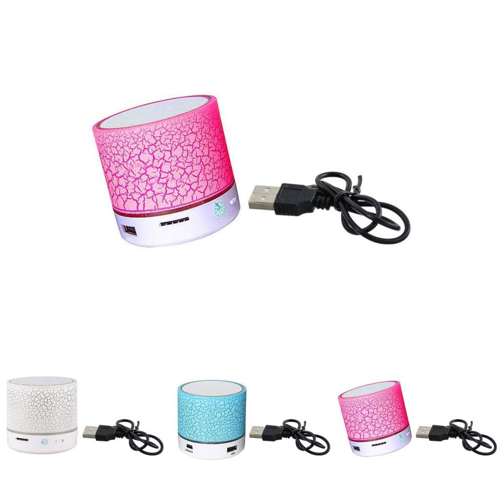 Tragbarer Mini-Bluetooth-Lautsprecher mit LED-Licht, kabelloser Lautsprecher, Geschenk, Auto, Zuhause, Outdoor