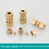 All-Copper Thickened Double-Ferrule Straight-Through Reducing Oil Tube Fitting