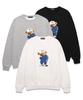 VANNWORKS Comport Bear Oversized Sweatshirt (Vndts105) Black
