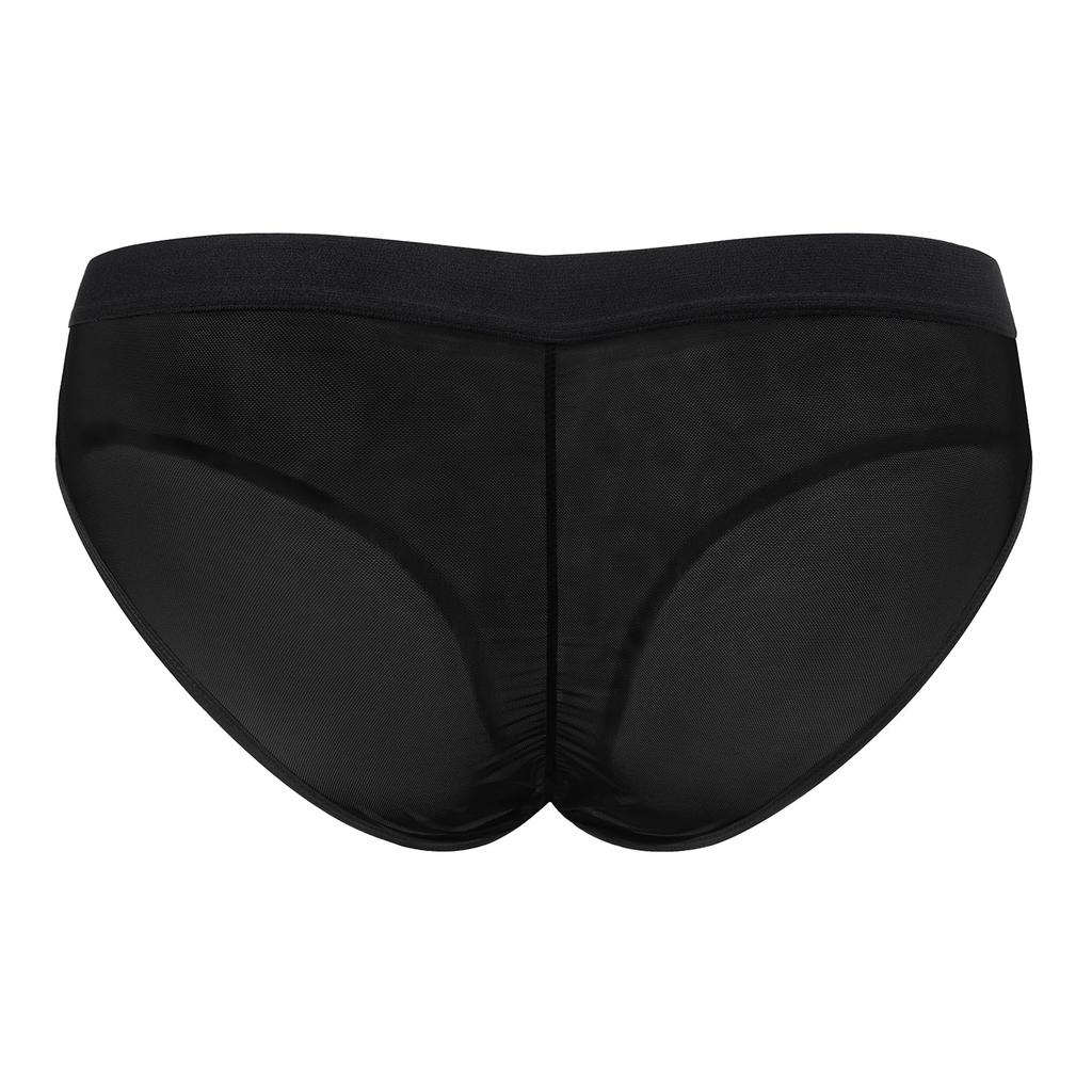 LittleForBig Women's Gothic-chan Underwear, Smooth and Silky Mesh Panties, Set of 4, XXXXL