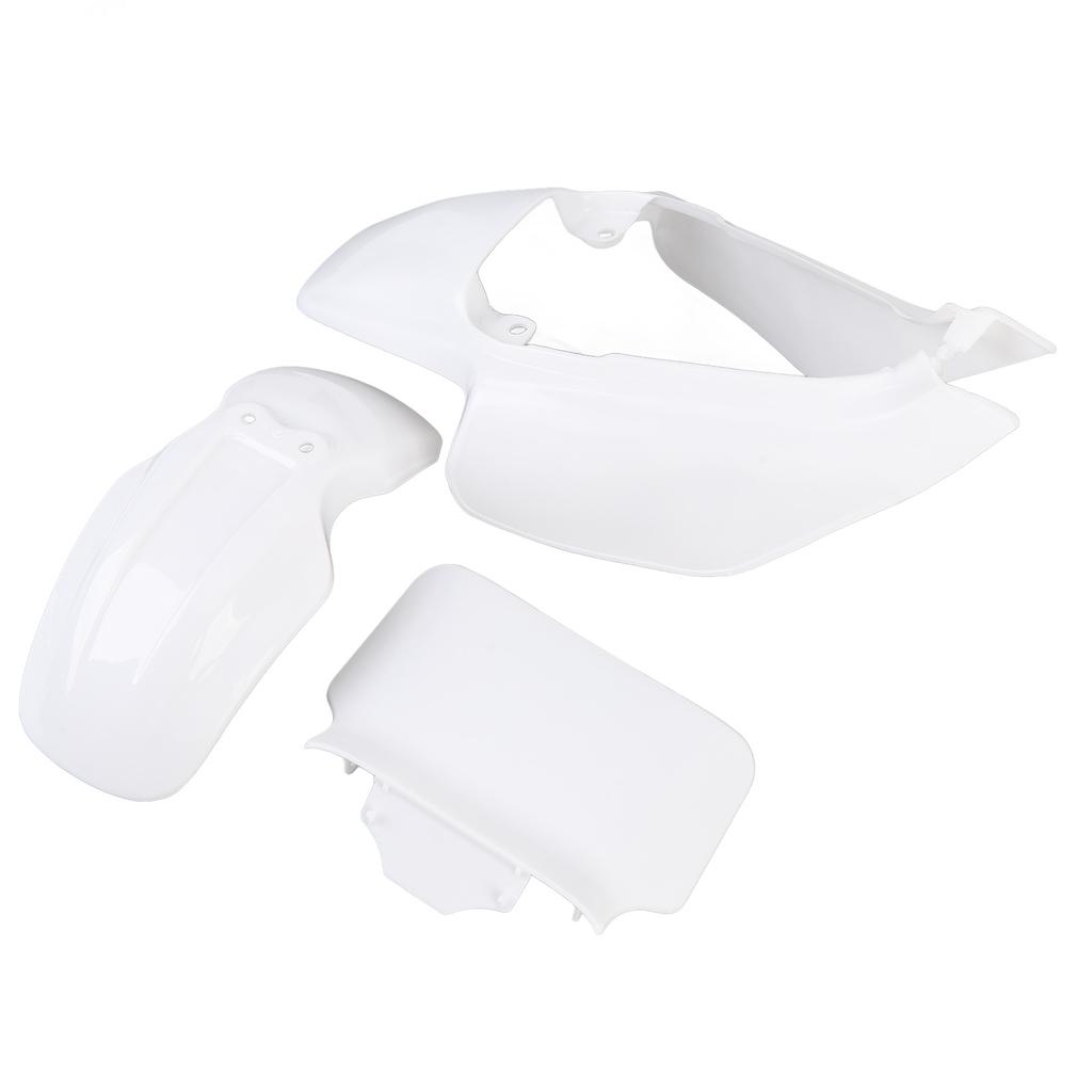 Plastic Mudguard Fairing Kit Pure White Front Mudguard Number Plate Body Panel Body Work Kit for Mini Pit Monkey Z50R