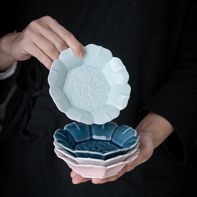 Ming Ling Ceramic Tea Snack/Fruit Plate