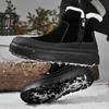 New Men's  Warm Cotton Shoe Men's Winter Slip-on Snow Boots Men for Work Ankle Boots Male Winter Thick Bottom Outdoor Casual Shoes