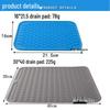 Large Rectangular Non-Slip Silicone Drain Mat – Heat-Resistant Insulation for Dining Tables & Bar Counters