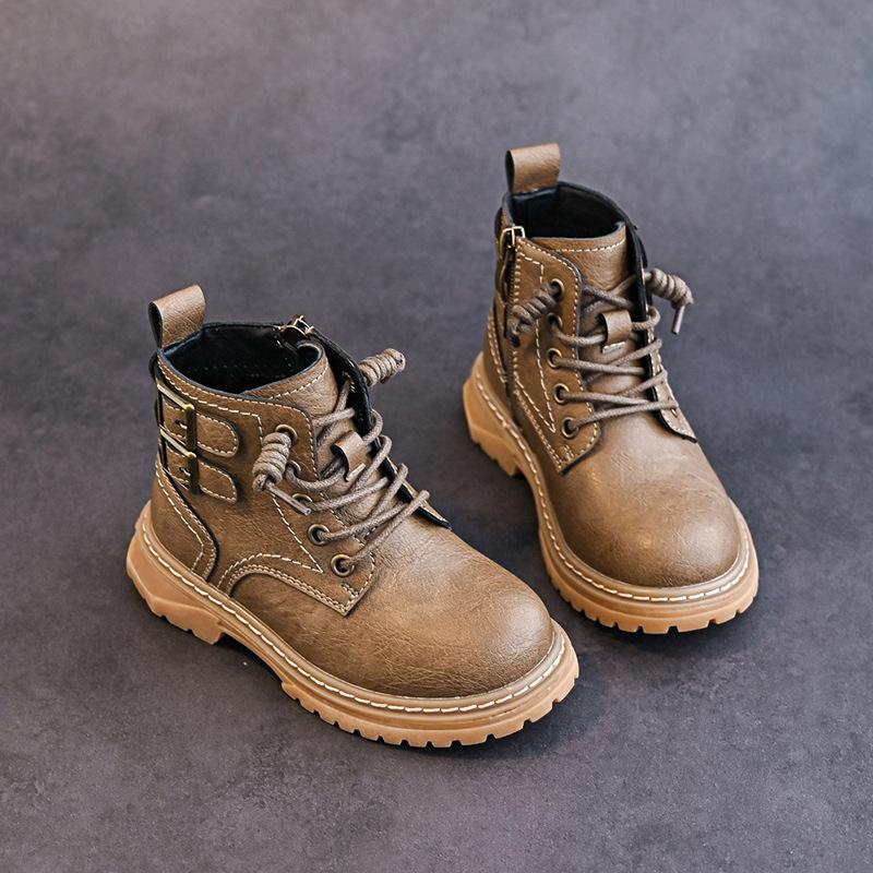 Anti-skid Platform Boots for Children Autumn Winter Boys Girls Motorcycle Boots