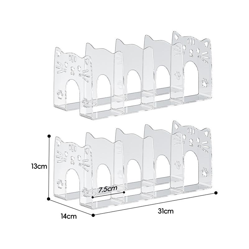 Kitten Shoe Storage Rack Shoe Rack Acrylic Box Entry-Level Simple Shoe Cabinet Partition Shoe Box Large Capacity Space Saving