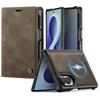 Suitable for Samsung Z Fold8 Flip Phone Case ZFOLD8ULTRA Phone Leather Cover with Vintage Calfskin Pattern