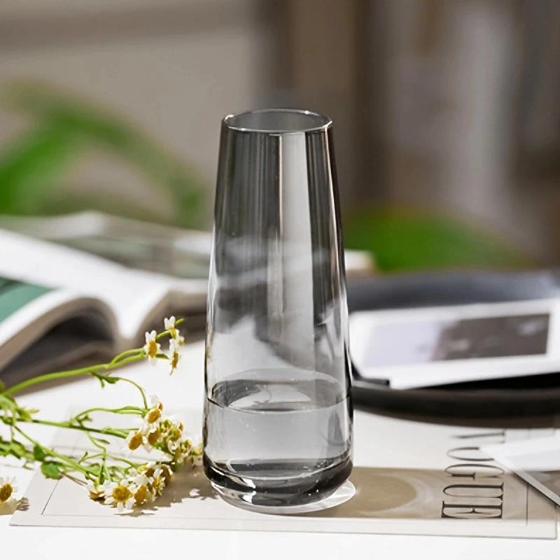 1 Simple Solid Color Glass Vase, Spring and Summer Home Decoration, St. Patrick's Day Easter Decoration