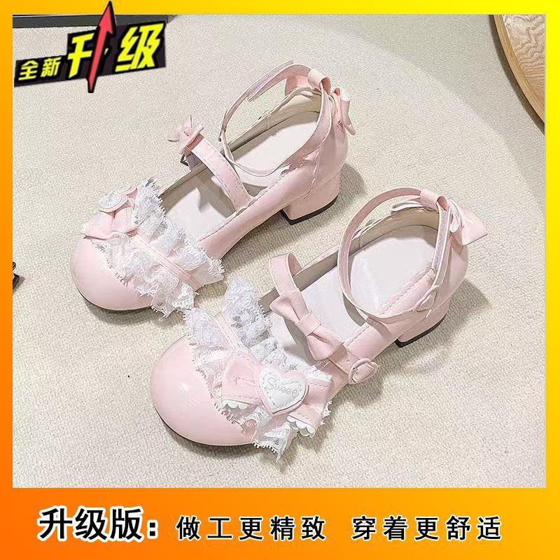 Internet Celebrity Explosion Late Evening Breeze Temperament Comfortable Mary Jane Shoes Women 2025 Versatile Cute Bow Round Head Non-slip Shoes
