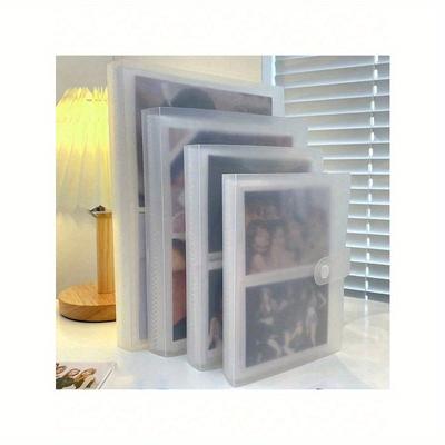 3/4/5/6 Inch 80/160 Slots Transparent Photo Album Idol Photocard Holder Idol Star Card Collect Book Creative Photo Albums Picture Card Holder