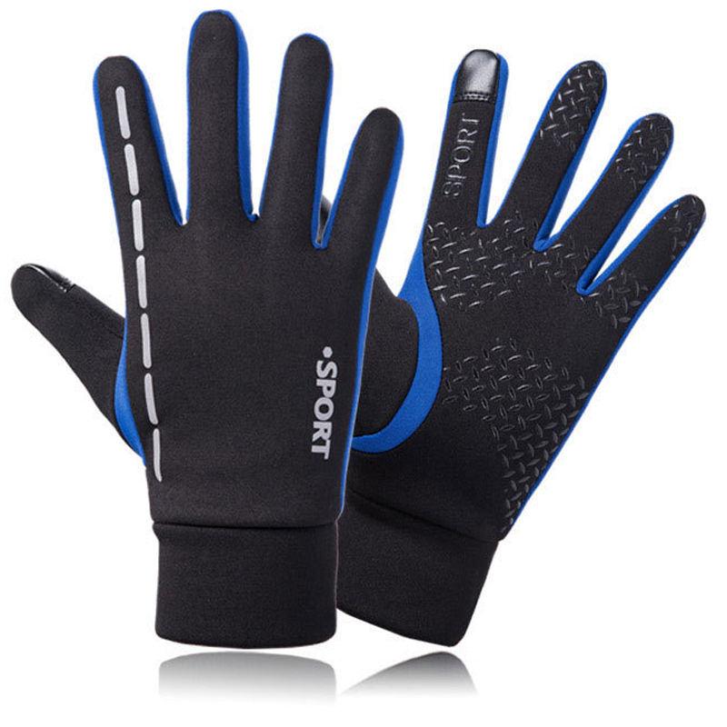 Outdoor Running & Motorcycle Sports Gloves Touch Screen & Keep Warm for Women & Men чёрный
