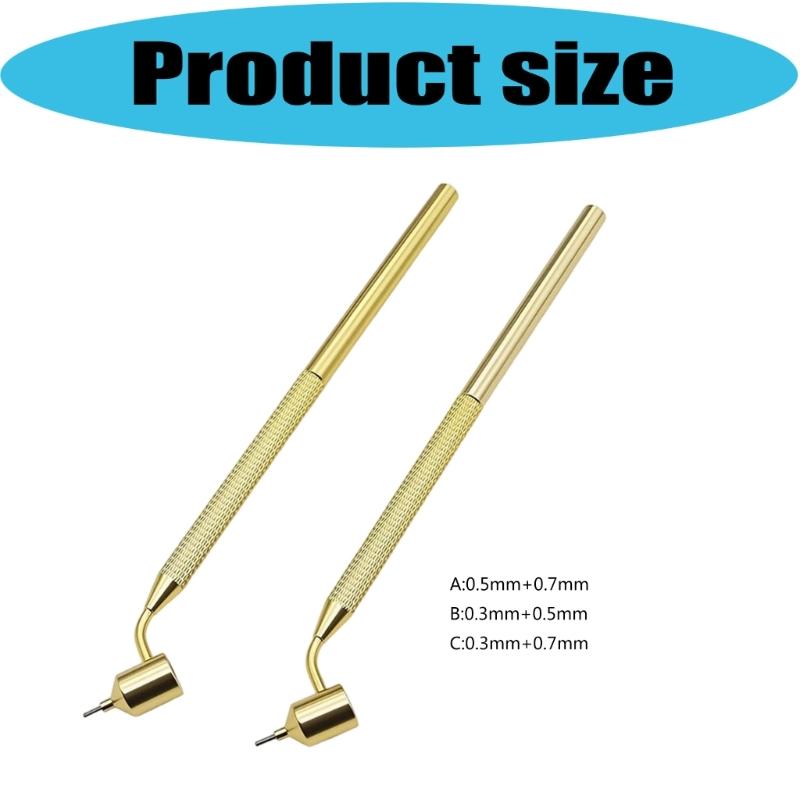 2Pcs Detailing Line Fluid Writer Paint Applicator Pen Slanting Precisions Ruling Pen for Drawing Lines,Scratch Repair
