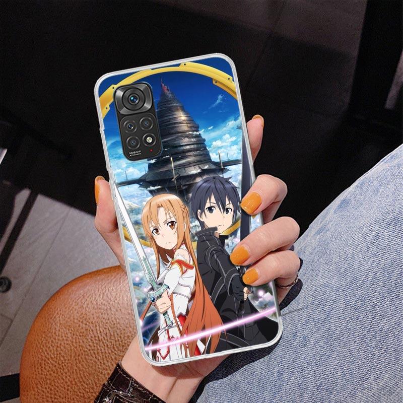 Sword Art Online Anime Handyhülle für Handyhülle für Xiaomi Redmi Note 15 14 14S 13 Pro Plus 12 12S 11S 11E 10S 10 11T 5G Einzigartig