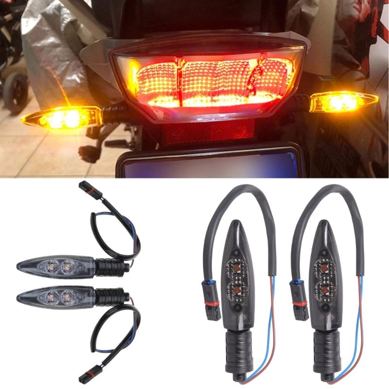2x Universal Motorcycle LED Turn Signal Blinker Light Indicators Lamp for S1000R