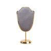 Metal Base Mini Jewelry Display Stand Velvet Jewelry Storage Display Rack  for Home Jewelry Storage