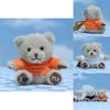 Cute Plush Teddy Bear Keychain Fluffy Cartoon Animal Doll Soft And Huggable Design