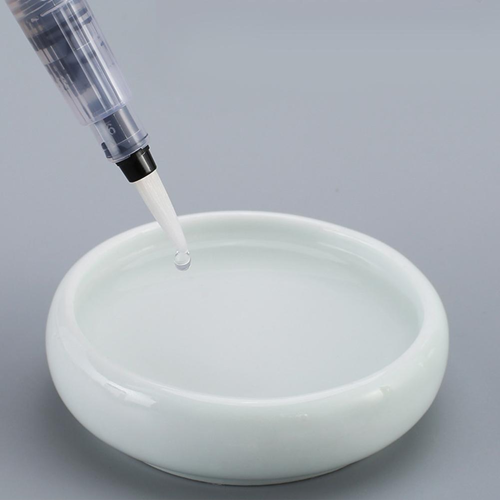 3Pcs Water Storage Pen Transparent Nylon  Watercolor Paint Brush Stationery Art Supplies