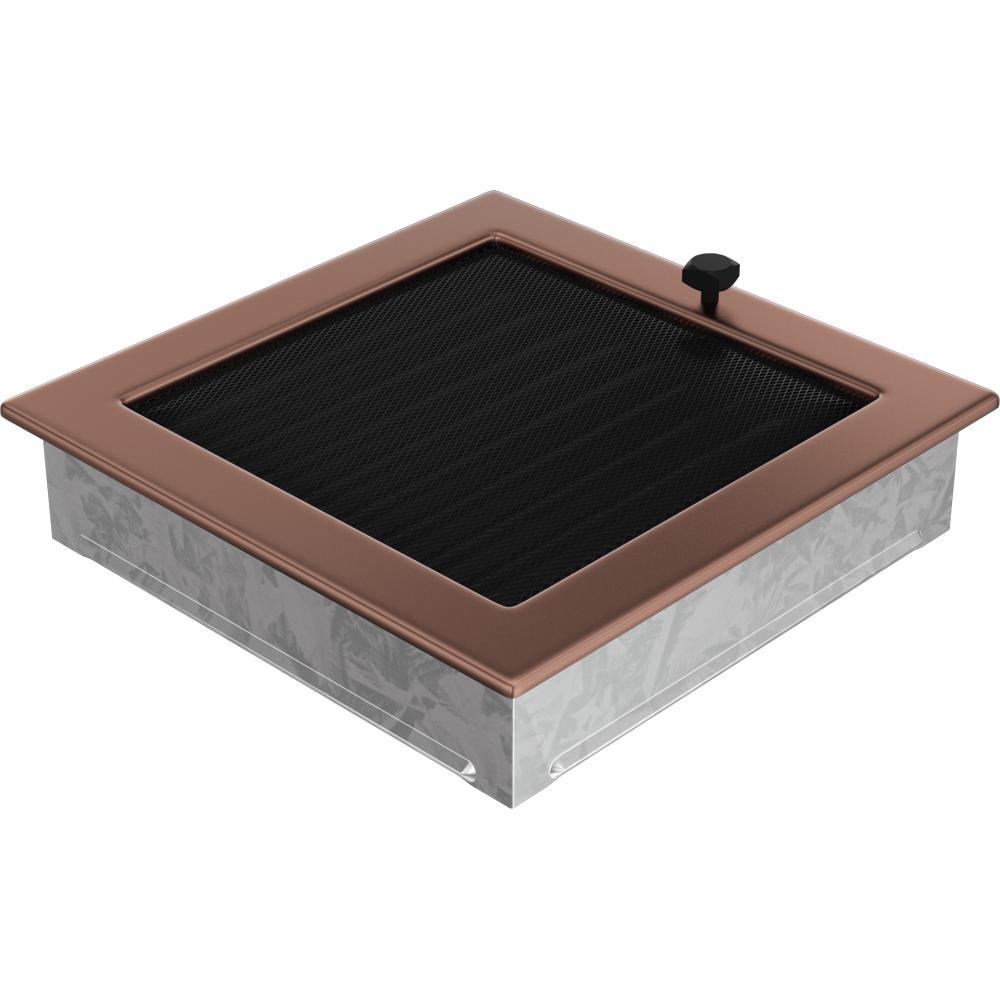Vent Cover 22x22 Galvanic Copper with Blinds