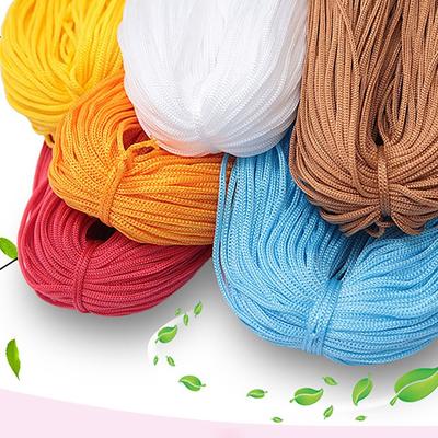 Gestructureerd 200M 3mm DIY Macramé Touw Handgeweven Hoed Tas Schoen Pop Nylon Koord Holle Lijn Handwerk Garen