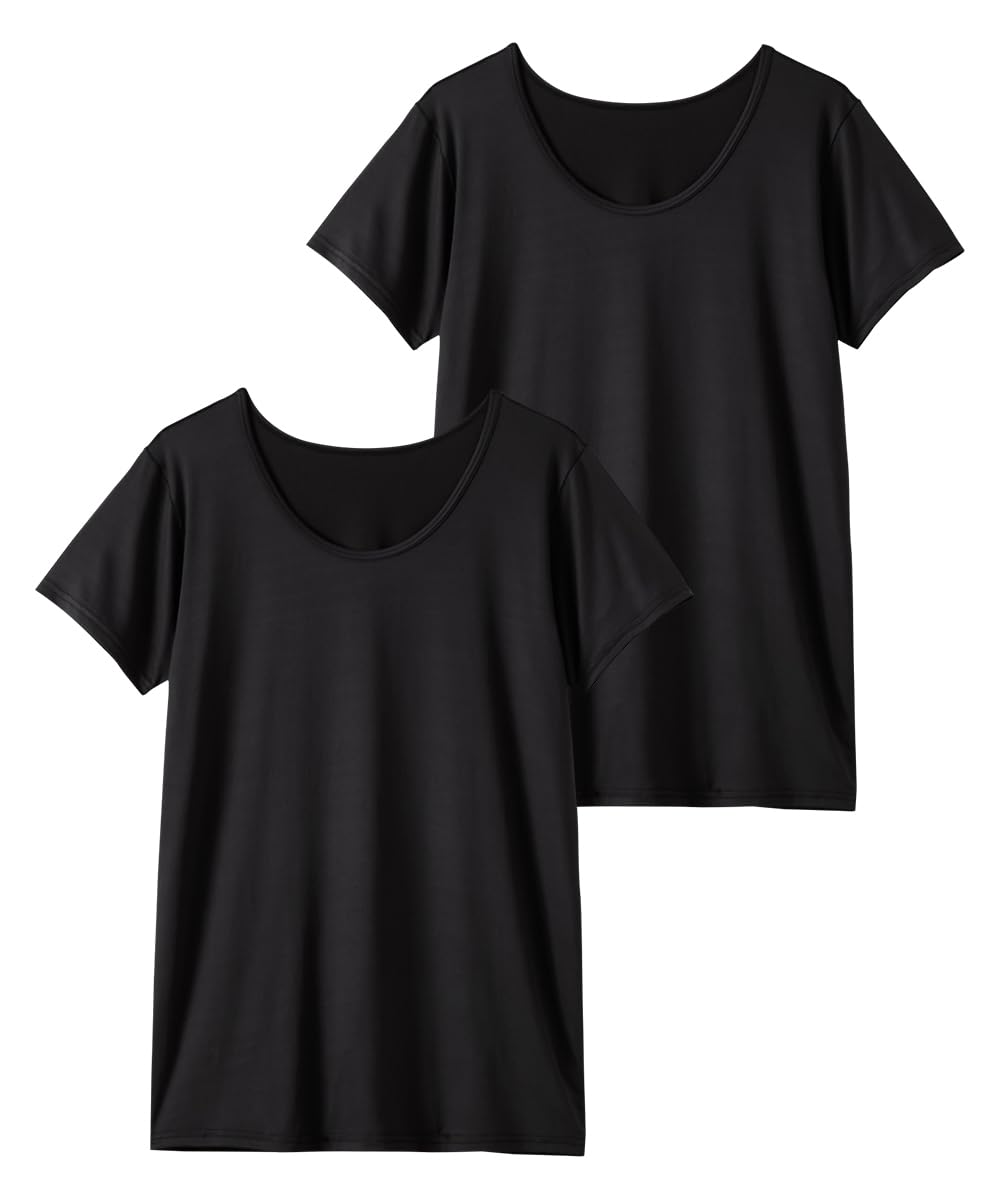 

Внутренний гладкий эластичный x сетчатая спинка Широкий вырез Короткий рукав Внутренний комплект Быстрое охлаждение до L [Nissen] Мужская футболка, 2 предмета (Впитывающий пот, высушивающий, приятный на ощупь),