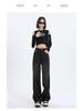 Autumn/Winter 2025 Women’s Fleece Jeans: Loose, High-Waisted, Wide-Leg, Floor-Length, Retro Slimming Pants