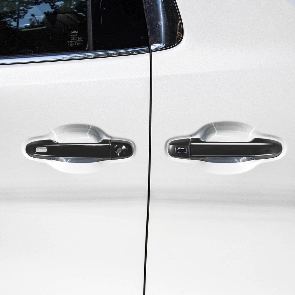 Marchfa Door Handle Covers for Toyota Alphard & Vellfire (30 Series), Early and Late Models, Vehicle-Specific Design, Scratch-Resistant, Piano Black