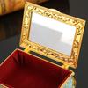 European Style Jewelry Storage Box Portable Travel Organizer Necklace Case Alloy Storage Earrings Ring Dressing Table Display