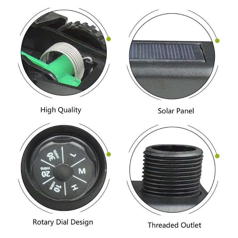 Smarted Solar Garden Watering Device Programmable Schedule Weatherproofed Construction for Home Gardens