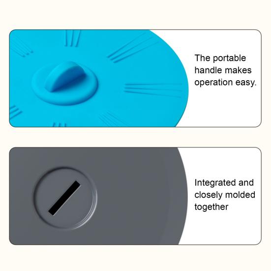 Silicone Drain Stopper Large Size Anti-Odor Easy Cleaning Sinks Bathtubs Floor Drain Cover Hair Catcher