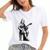 Bear Guitarist Wounisex's Cotton T Shirt, Premium Cotton HighQuality Print, Durable, Casual Fashion, Featuring A Cool Bear Playing Guitar Design, Musi
