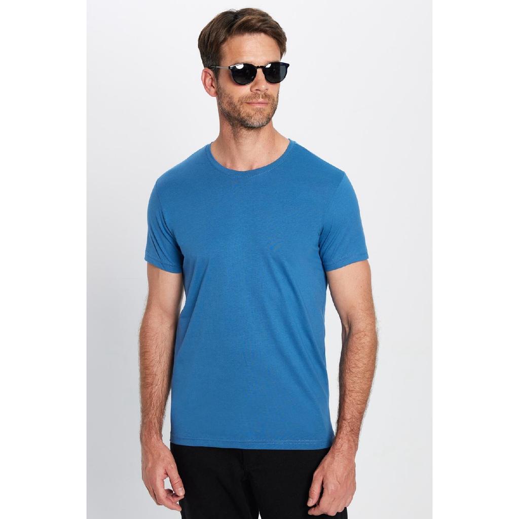 Unisex Slim Fit Slim Fit 100% Cotton Soft Textured White Crew Neck T-shirt