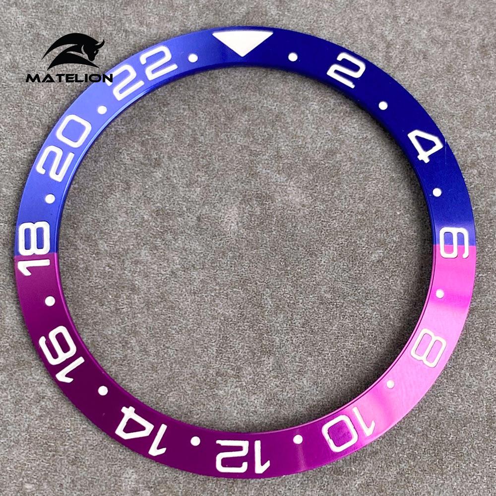 MATELION 38 мм керамический сплав часы безель вставка кольцо наклонная посадка 40 — фото 22