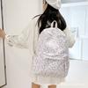 Schoolbag Female Ins Wind Korean Girl Small Fresh Art Student Backpack Tulip Floral College Wind Backpack