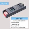 Ultra-Thin Silent LED Linear Light Transformer, 220V to 24V, Black King Kong