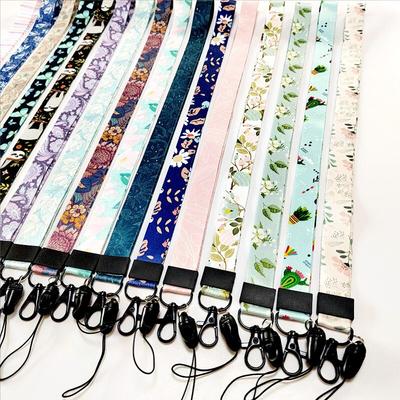 Fashion Flowers Serie Buckle Lanyard Badge Id Lanyards Τηλέφωνο Σχοινί κλειδί Κορδόνι για λαιμό Αξεσουάρ