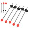 5PCS Mini Winter Ice Fishing Rod Top Tip Portable Outdoor Fishing Rod Red Ball Spring Tips