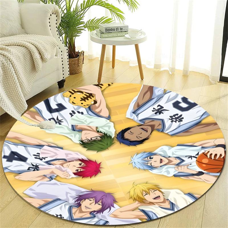 Personalized Kuroko's Basketball Round Chair Office Rug - Perfect for Mat, Office Chair & More - Ideal Gift for Birthdays and Holidays