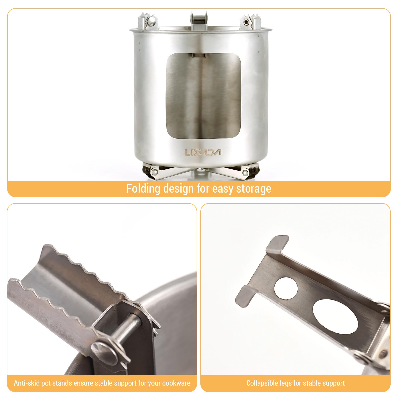 Дровяная печь из нержавеющей стали — фото 5