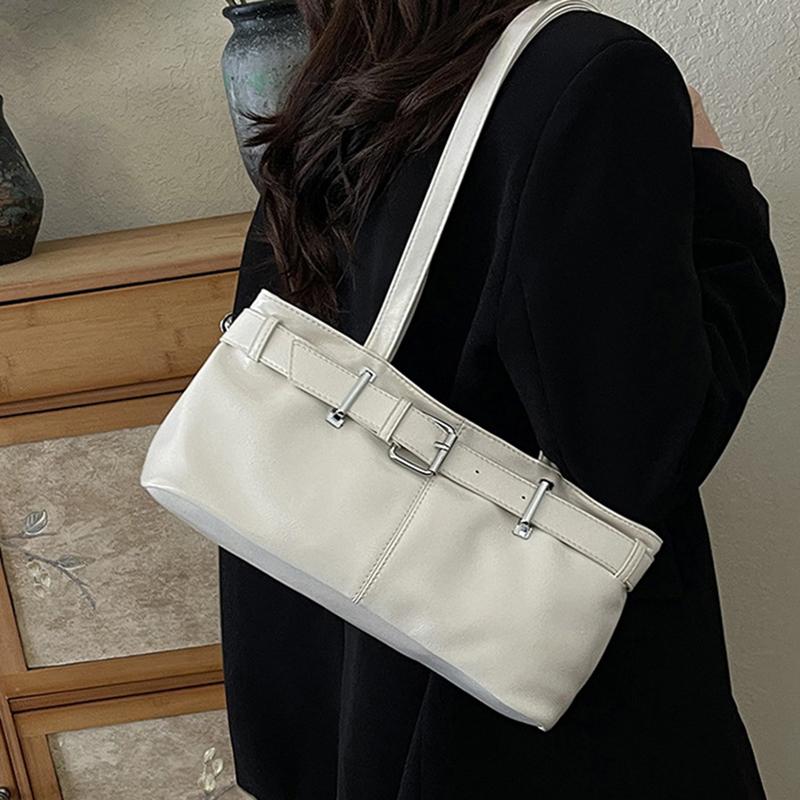Borsa a Mano Vintage da Donna Grande Capacità 2025 Borsa da Sottobraccio per il Pendolarismo Borsa Tote Casual Coreana a Spalla Singola