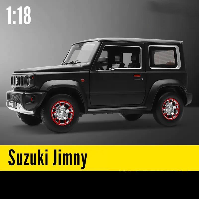 

1/18 Suzuki Jimny SUV Toy Car Model CCA Diecast Toy Vehicle Miniature Sound & Light Doors Openable Collection Gift For Boy Kid чёрный
